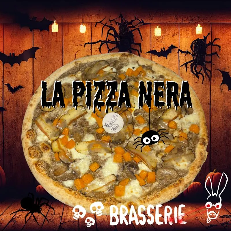 La Pizza Nera di Halloween della Brasserie