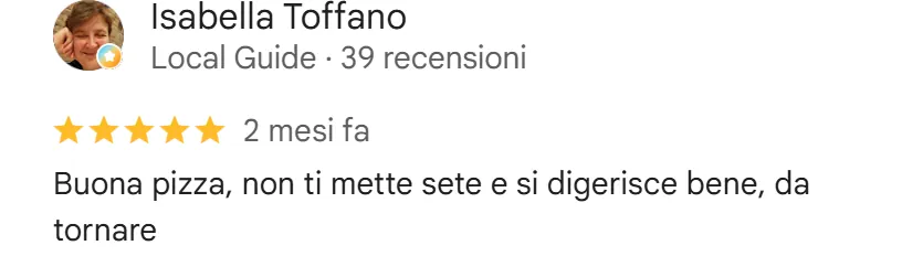 Recensione da Google del 6 luglio 2026, 5 stelle