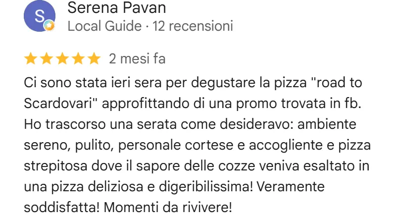 Recensione da Google del 1 luglio 2026, 5 stelle