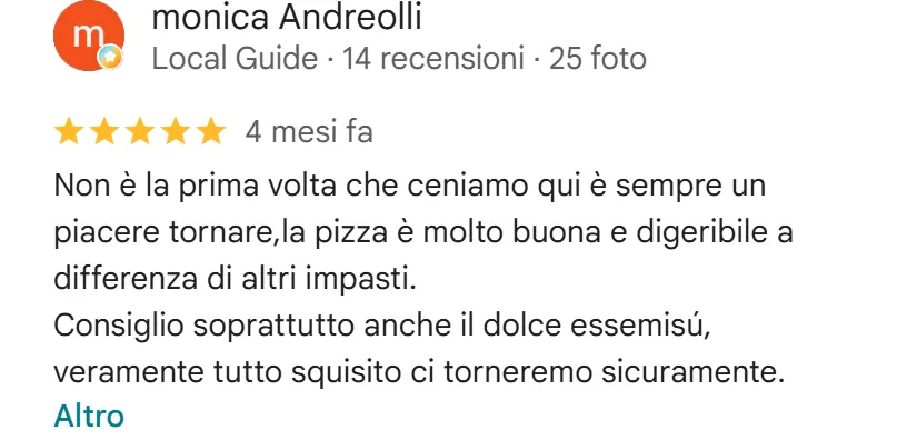 Recensione da Google del 9 maggio 2026, 5 stelle