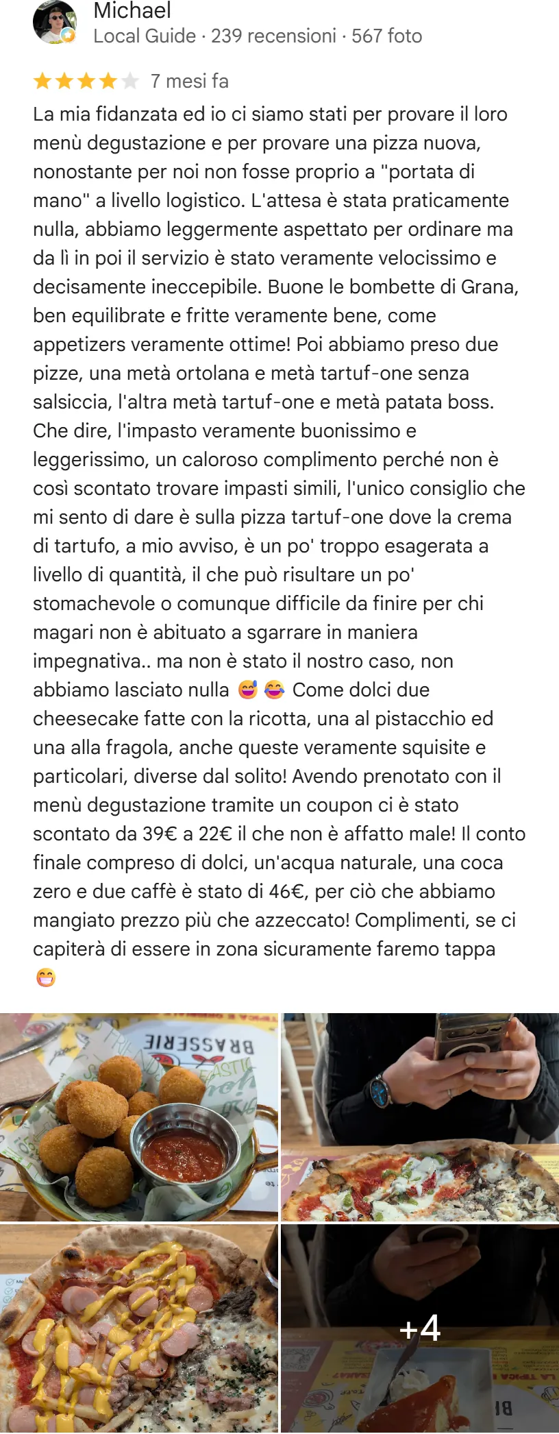 Recensione da Google del 9 febbraio 2026, 4 stelle