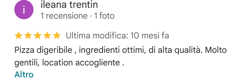 Recensione da Google del novembre 2025, 5 stelle