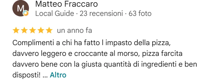 Recensione da Google del settembre 2025, 5 stelle