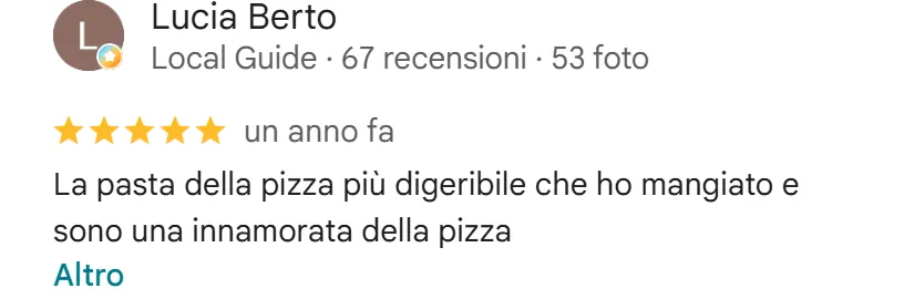 Recensione da Google del luglio 2025, 5 stelle