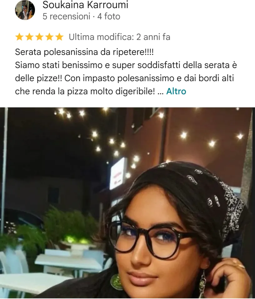 Recensione da Google del maggio 2024, 5 stelle